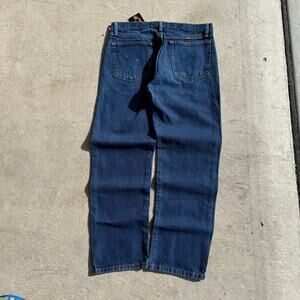 Y2K RUSTLER DARK DENIM JEANS 33 X 30